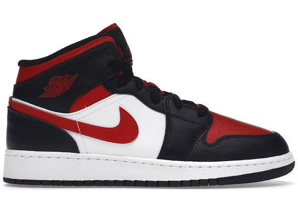 Air Jordan 1 Mid GS 'Black Fire Red'