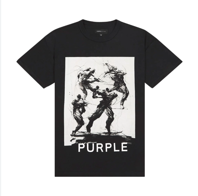 PURPLE BRAND Textured Inside Out Tee #1