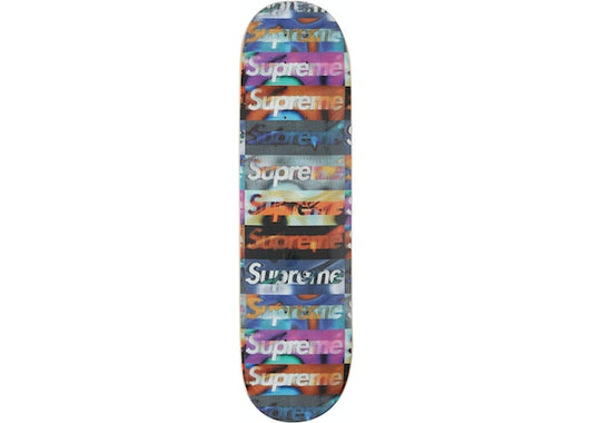 Supreme Distorted Logo Skateboard Deck Black