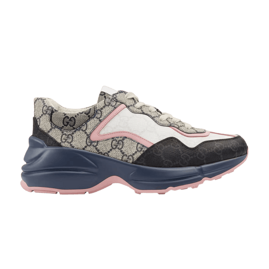 Gucci Wmns Rhyton Sneaker 'Beige Blue Monogram'
