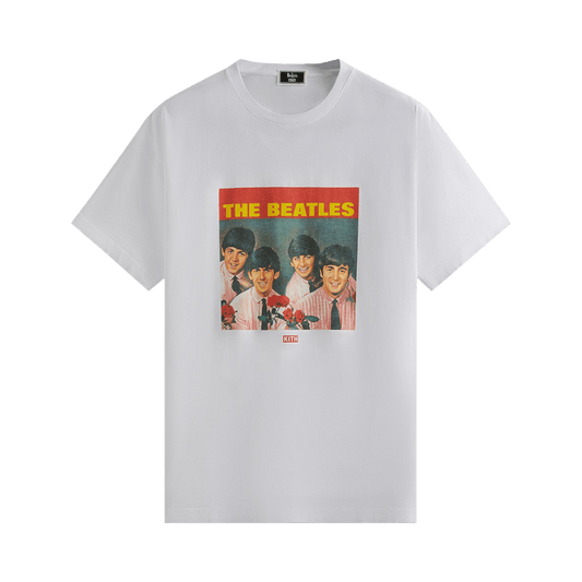 Kith For The Beatles Red Roses Vintage Tee 'White'