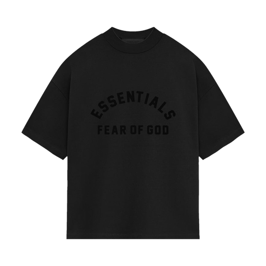 Fear of God Essentials Heavy Jersey Crewneck Ss24 T-Shirt 'Jet Black'