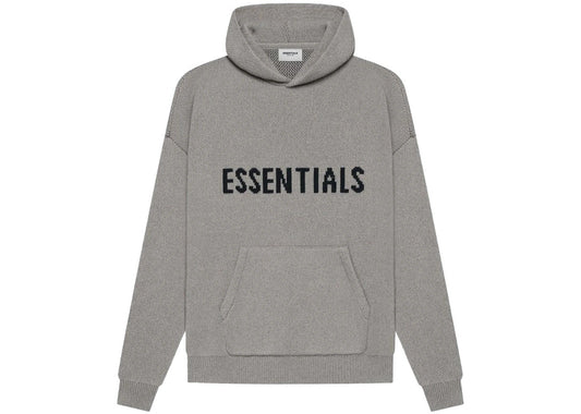 Fear of God Essentials Knit Pullover Hoodie (SS21) Dark Heather Oatmeal