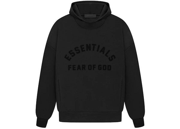 Fear of God Essentials Hoodie Fw23 Jet Black