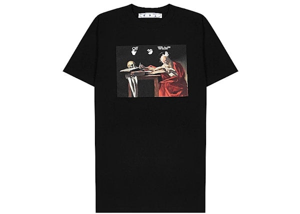 Off-White Caravaggio Paint Over Short-Sleeve Tee 'Black'