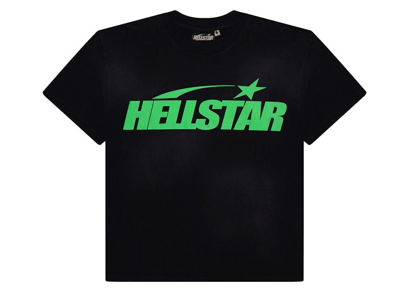 Hellstar Classic T-shirt (Gel Print) Black/Green