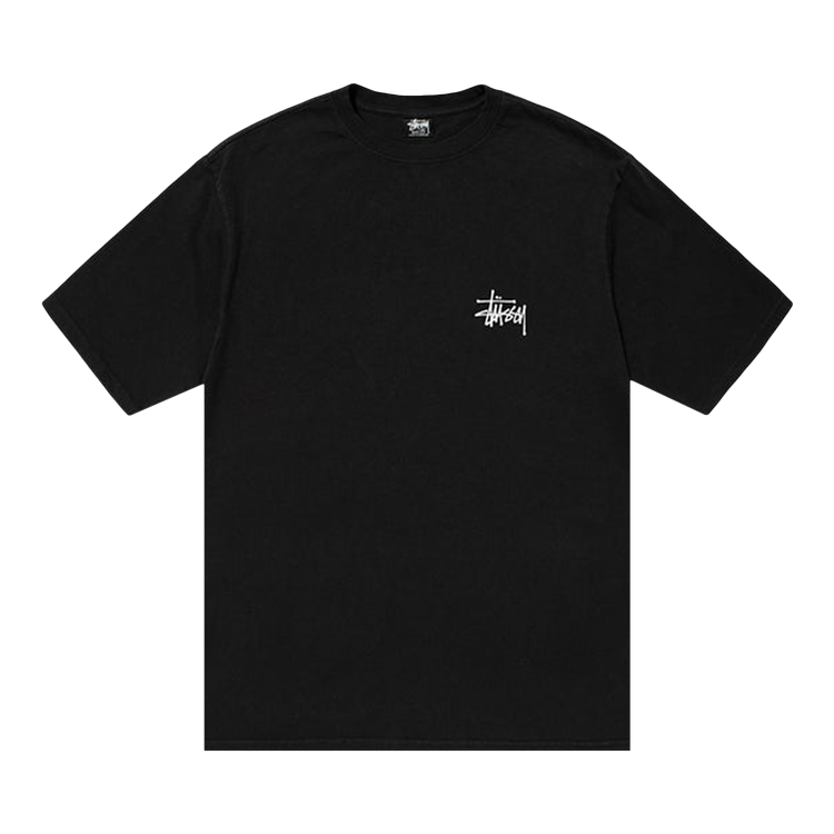 Stussy Basic Pigment Dyed Tee 'Black'