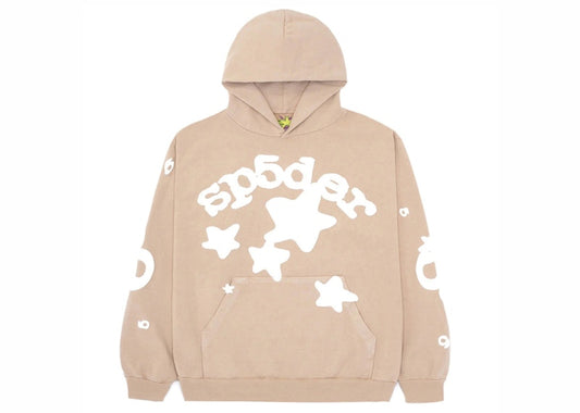 Sp5der Beluga Hoodie Sand