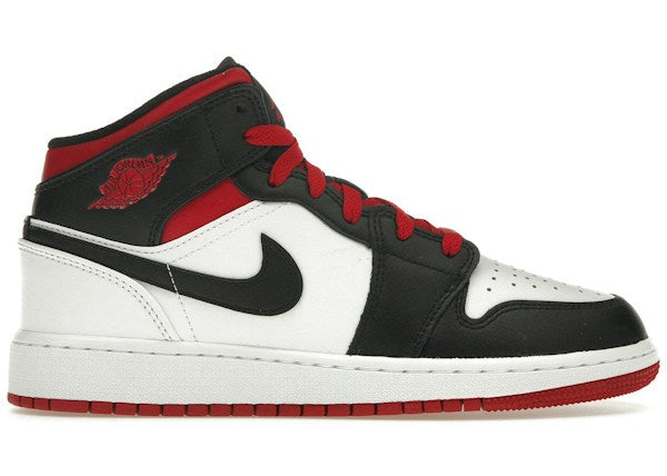 Jordan 1 Mid Gym Red Black Toe (GS)