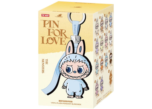 Pop Mart Labubu The Monsters Pin for Love Series Vinyl Plush Pendant (A-M) Single Blind Box