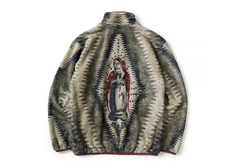 Kapital 'Thunder Mother Maria' Fleece Zip Sweater