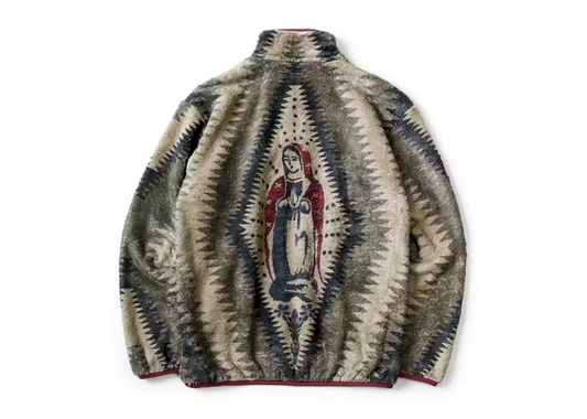 Kapital 'Thunder Mother Maria' Fleece Zip Sweater