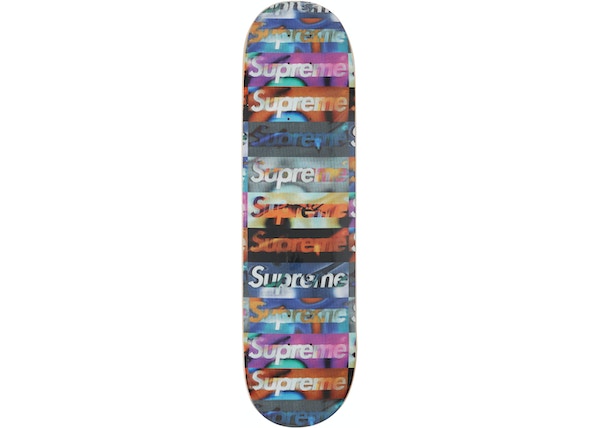 Supreme Distorted Logo Skateboard Deck Black