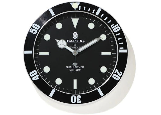 BAPE X Wall Clock Black