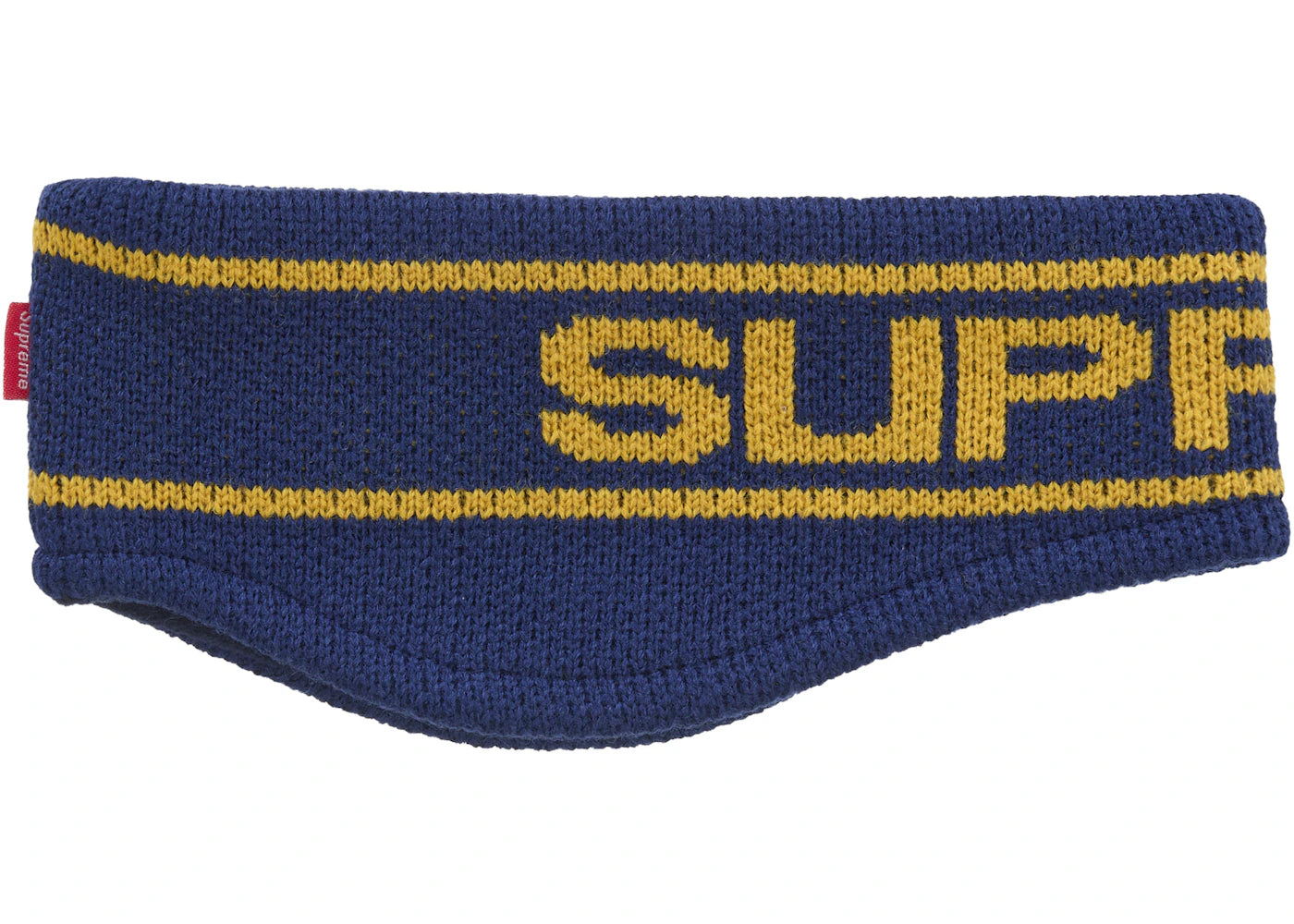Supreme Contrast Logo Headband Navy