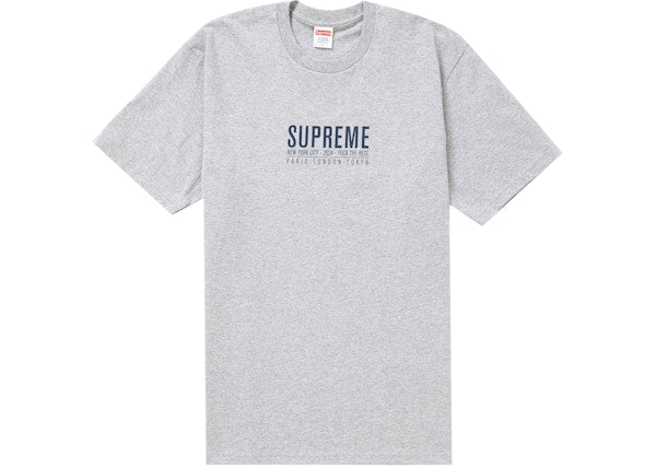 Supreme Paris Tee Heather Grey