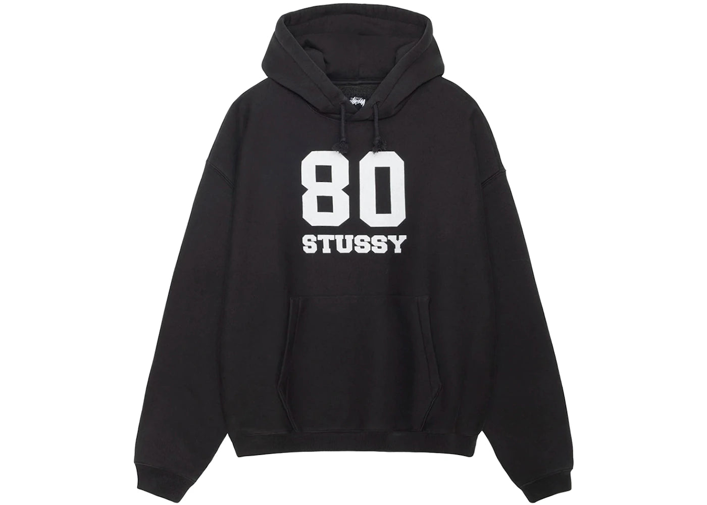 Stussy 80 Relaxed Hoodie Washed Black