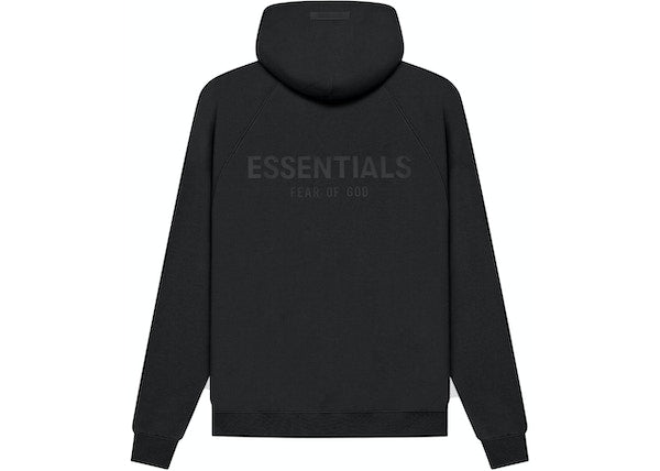 Fear of God Essentials Pull-Over Hoodie (SS21) Black/Stretch Limo