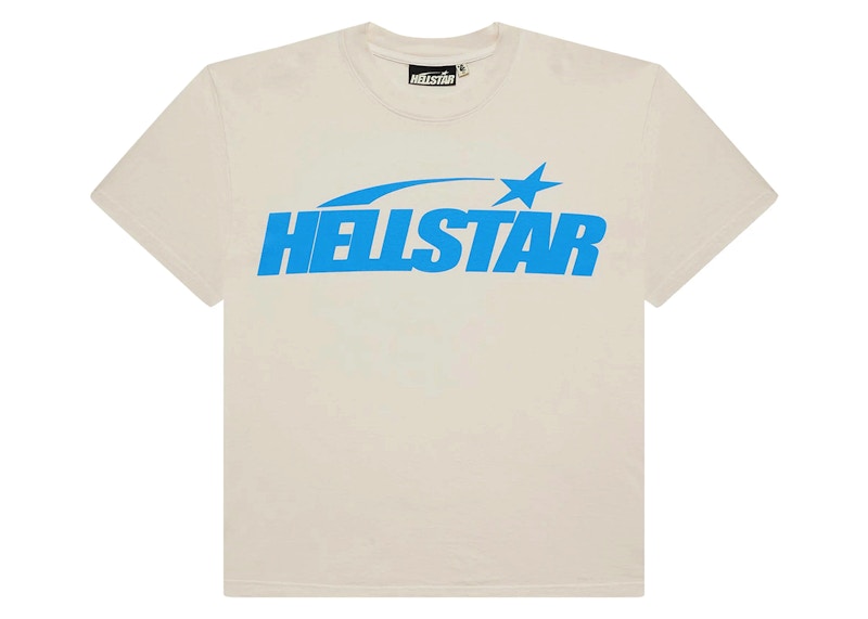 Hellstar Classic T-shirt (Gel Print) White/Blue