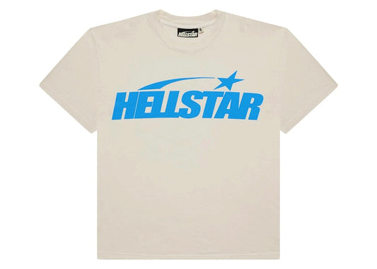 Hellstar Classic T-shirt (Gel Print) White/Blue