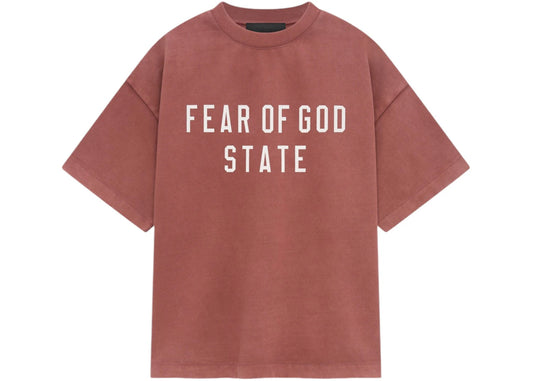 Fear of God Essentials Kids Heavy Crewneck Tee Crimson