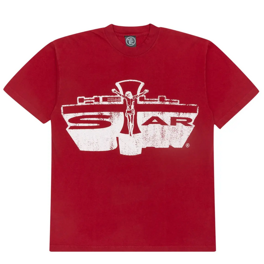 Hellstar Jesus Emblem T-shirt Red