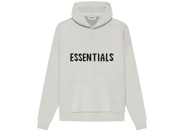 Fear of God Essentials Knit Pullover Hoodie (SS21) Light Heather Oatmeal