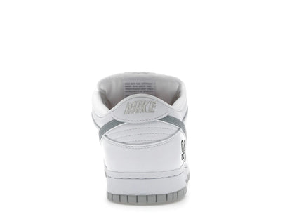 Nike SB Dunk Low Supreme 94 White Metallic Silver