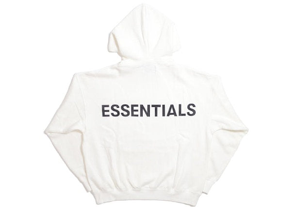 Fear of God Essentials 3M Logo Pullover Hoodie White