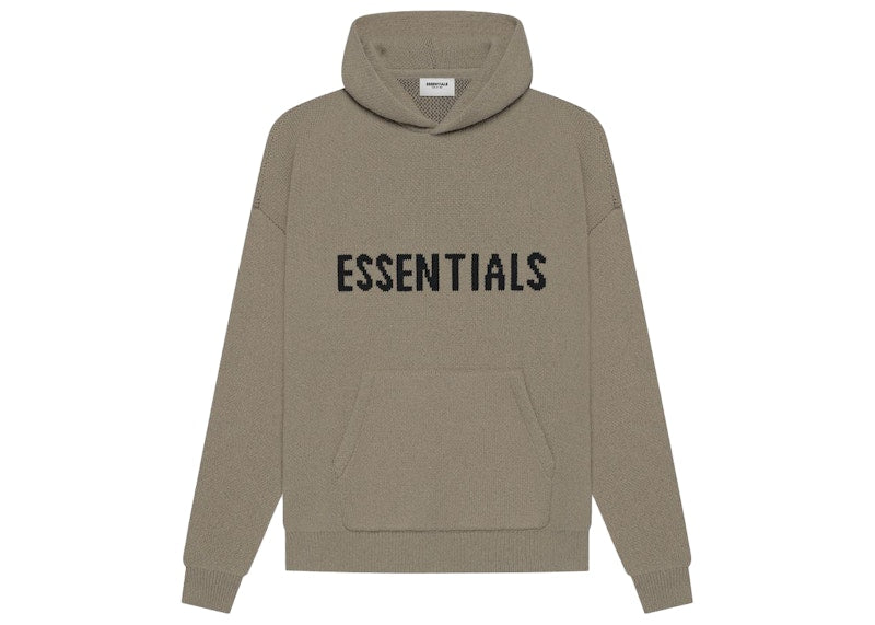 Fear of God Essentials Knit Pullover Hoodie (SS21) Taupe