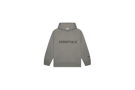 Fear of God Essentials 3D Silicon Applique Pullover Hoodie Gray Flannel/Charcoal