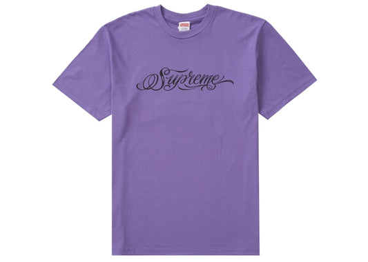 Supreme Script Tee Purple