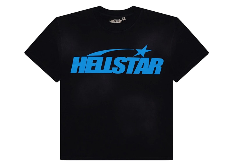 Hellstar Classic T-shirt (Gel Print) Black/Blue