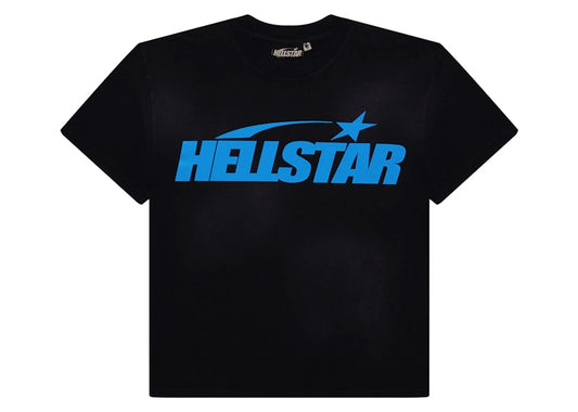 Hellstar Classic T-shirt (Gel Print) Black/Blue