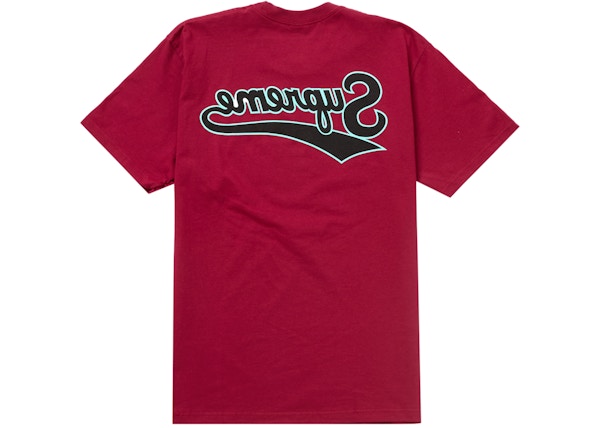 Supreme Backwards Tee Cardinal