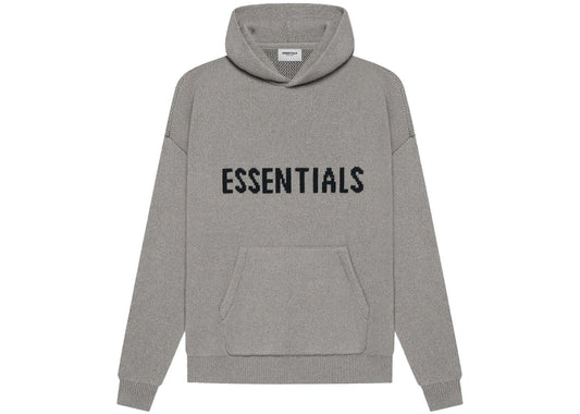 Fear of God Essentials Knit Pullover Hoodie (SS21) Dark Heather Oatmeal